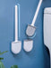 Wall-hanging Long-handle Toilet Brush with Silicone Head, 36×9×4 cm