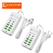 Portable Power Strip with USB‑A & USB‑C — 1.2m Cable, EU/UK/US Plug