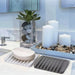 Single-Pack Silicone Self-Draining Soap Dish – Non-Slip Countertop Holder, 11.5×8×1 cm