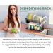 2-Tier Dish Drying Rack with Drip Tray, Cup & Utensil Holders