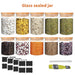 10pc Glass Storage Jar Set with Bamboo Lids — 5×350ml & 5×250ml