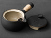 Japanese-style Rough Pottery Side-Handle Teapot — 500ml Handmade Ceramic