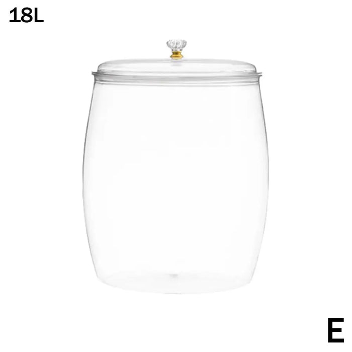 Multi‑functional Lidded Storage Jar — 2.2L to 18L Clear Acrylic