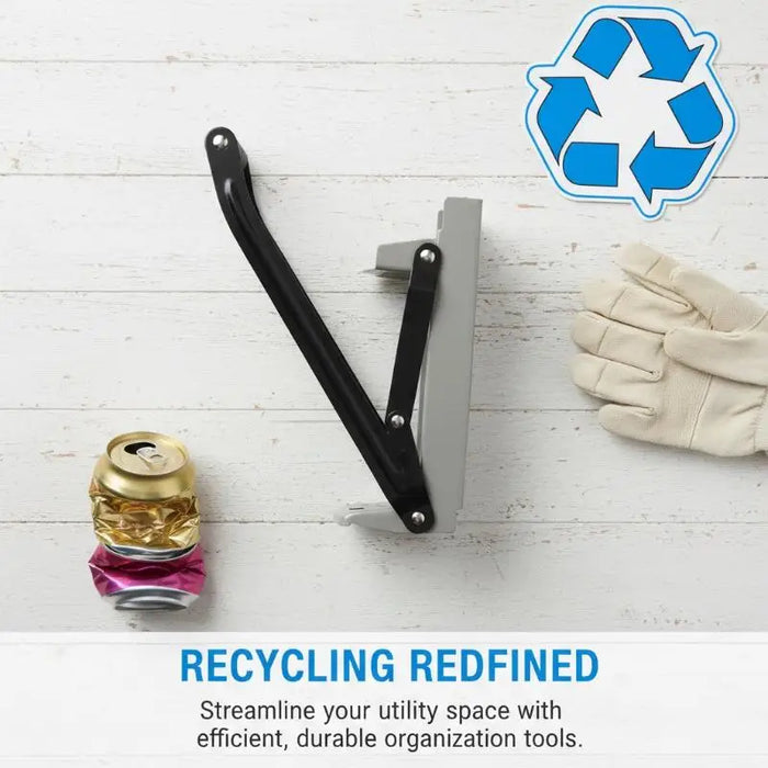 Heavy-Duty Metal Can Crusher for 12oz & 16oz Cans — Wall-Mount Can Smasher with Bottle Opener