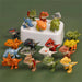 Mini Cartoon Tyrannosaurus Finger Dinosaurs — Plastic Finger Puppets (5/10/20)