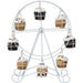 Metal Ferris Wheel Cupcake Stand — 8-Cup Display for Weddings & Parties