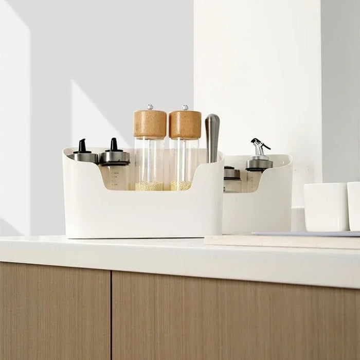 Adhesive Wall-Mounted Storage Rack – Single-Tier Kitchen & Bathroom Organiser (1pc/2pc)