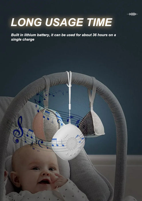 Portable Baby Soother — White Noise, Lullabies & Smart Noise Detection