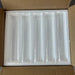 Set of 10 Glass Hurricane Candle Sleeves — 5cm x 27cm