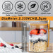 Airtight Glass Jars with Bamboo Lids & Spoons — 18oz (>501ml) — Pack of 1/2/3/4 — Transparent Food Storage for Spices, Beans & Tea
