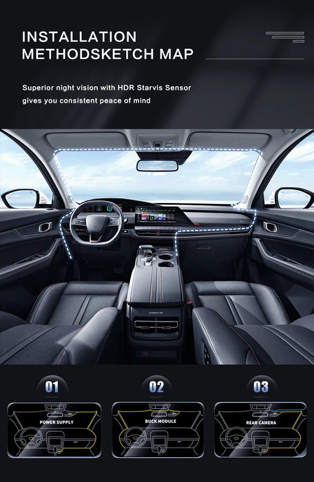 1080P Dual Camera Dash Cam — Front & Interior (2‑ or 3‑camera options)