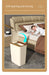 Slim Press-Top Pop-Up Bin — One-Touch Lid, Airtight Odour Lock, 10L