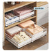 Retractable Pull-Out Metal Drawer Rack — Punch-Free Under-Sink Storage (Small/Large, White/Black)
