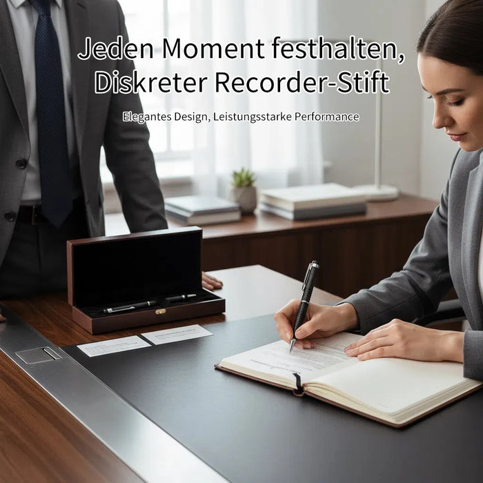Pen-Shaped Digital Voice Recorder — 10hr, 192kbps WAV/MP3, USB U-disk