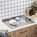 L-shaped Stainless Steel Double-Sided Chopping Board — Large Cutting & Kneading Panel