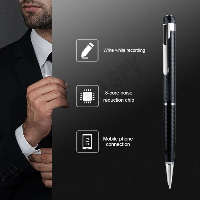 Digital Voice Recorder Pen – USB WAV Recorder & Playback for Lectures, Meetings, 8GB/16GB/32GB