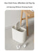 Large-capacity Oval Rubbish Bin with Press Lid — Odour-sealing PP Bin for Home