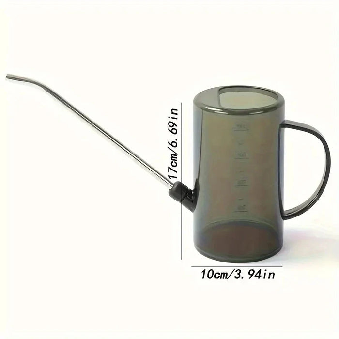 Long Nozzle Plastic Watering Can for Houseplants, Flowers & Outdoor Use