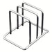 Stainless Steel Space-Saving Pot Lid & Cutting Board Rack - Heavy-Duty Countertop Organiser (1pc)