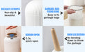 10L Motion Sensor Bin with Lid — Automatic Small Rubbish Bin for Kitchen & Bathroom