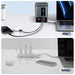 6‑in‑1 Charging Station with Retractable USB‑C — Multi‑Device Power Tower