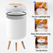 10L Motion Sensor Bin with Lid — Automatic Small Rubbish Bin for Kitchen & Bathroom