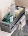 Extra-Large Carbon Steel Sink Caddy - Sponge & Soap Dish Countertop Organiser Rack