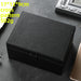 Cross-Pattern RFID Signal-Blocking Leather Key Organiser — Small & Large