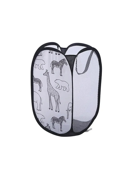 Polyester Mesh Laundry & Storage Basket 30 x 30 x 48 cm – White or Black
