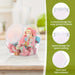 Clear Hexagonal Candy & Cookie Jar with Lid — Reusable Plastic Countertop Organiser