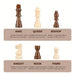 Magnetic Wooden Chess Set 39.37 cm (15.5in) Folding Travel Board with 2 Extra Queens