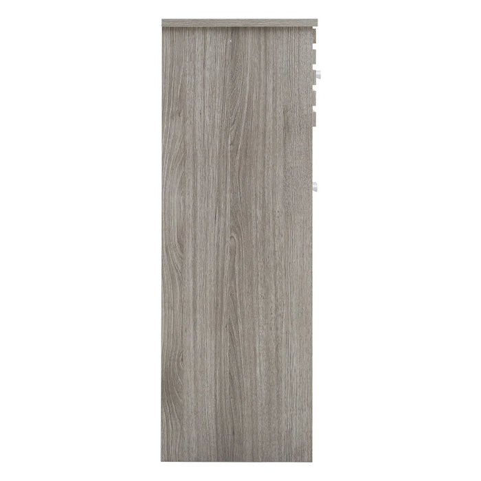 Modern Wooden Freestanding Bathroom Cabinet - Grey Oak, 60 x 30 x 85cm