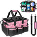 Large Cleaning Caddy Tote with Support Board & Multi-compartment Organiser