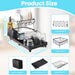 2-Tier Dish Drainer Rack with Utensil Holder – Space-Saving Metal Drying Rack
