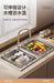 Telescopic Stainless Steel Sink Drainer Basket – Dish Rack Organiser