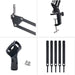 Extendable Scissor-Arm Microphone Boom Stand with Table Clamp & Adapter