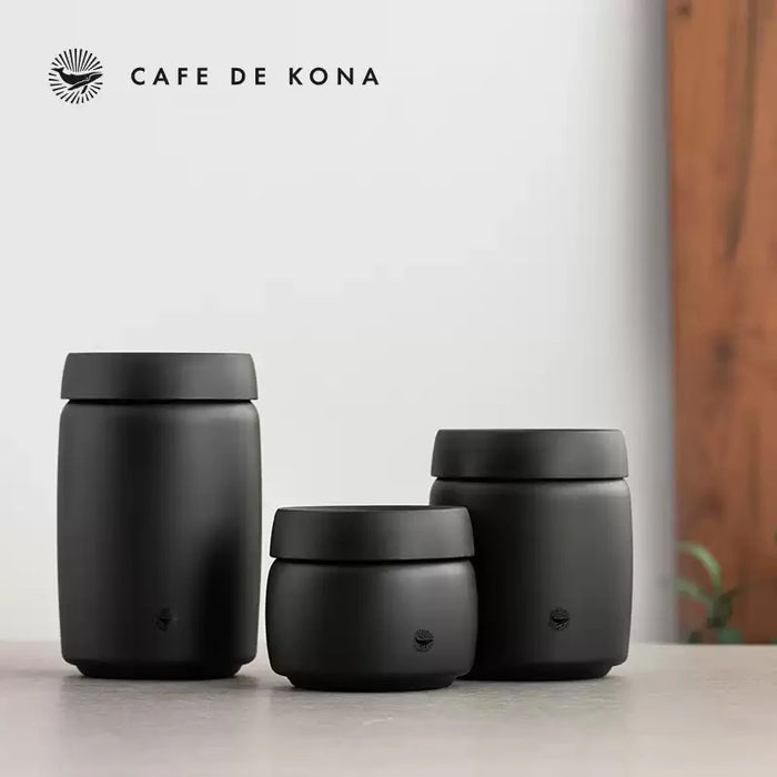 Stainless Steel Vacuum Canister — Sealed Storage for Coffee & Tea