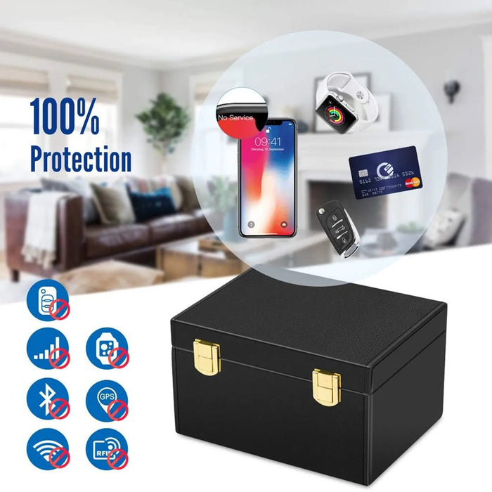 Faraday Key Fob Box and Pouch — Signal‑Blocking Key Safe for Keyless Car Security