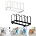 Stainless Steel Pot & Pan Lid Rack — Plate, Tray & Cutting Board Organiser