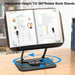 Adjustable 360° Swivel Book Stand – Foldable Cookbook & Music Score Holder, 35cm
