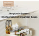 Metal Slide‑Rail Pull‑Out Cabinet Organiser with Self‑Adhesive Base