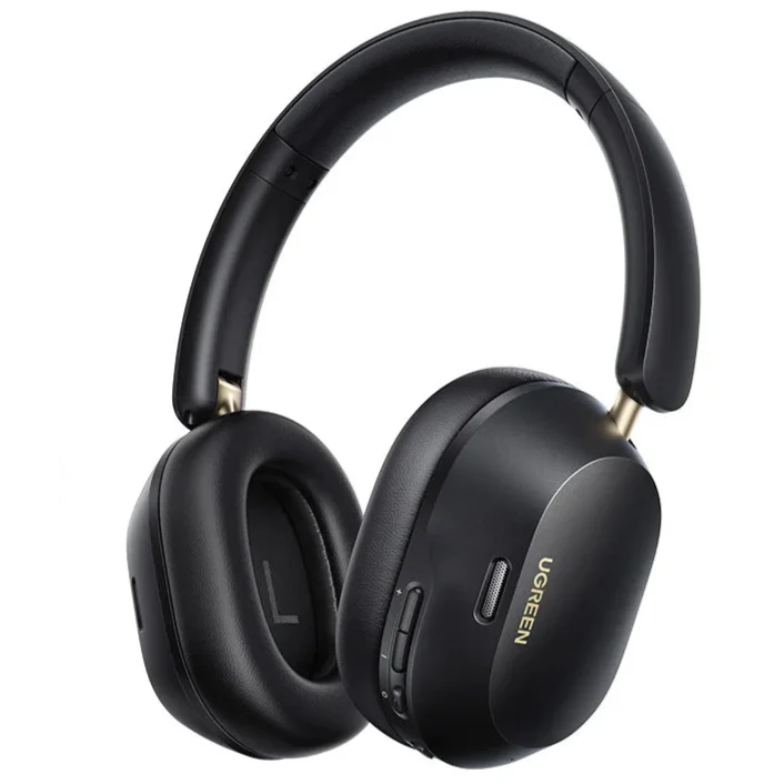 UGREEN MAX5C Auriculares Bluetooth Sem Fios com Cancelamento de Ruído - Cancelamento Ativo de Ruído Híbrido de 43dB, Hi-Res LDAC, Auriculares com Áudio Espacial de 75H - Ideal para Experiência de Áudio Sem Ruído e de Longa Duração.
