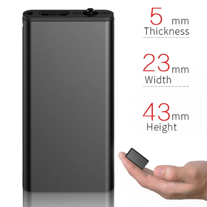 Q1 Ultra‑Thin Mini Voice Recorder – Sound‑Activated WAV/MP3, 4–32GB