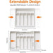 Adjustable Cutlery Drawer Organiser – Expandable Plastic Tray with Dividers