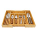 Adjustable Wooden Cutlery Tray Drawer Organiser — Expandable Divider