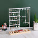 Multifunctional Metal Jewellery Display Rack with Detachable Wooden Base