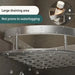 Tension-Mounted Stainless Steel Corner Shower Caddy — Single Tier
