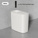 Large-capacity Oval Rubbish Bin with Press Lid — Odour-sealing PP Bin for Home
