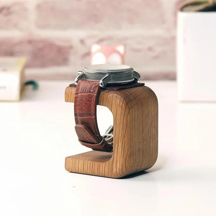Wooden Watch & Jewellery Display Stand – Solid Wood Holder (Variants A/S)