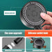 8-Mode High-Pressure Black Handheld Shower Head — Water-Saving, Fall-Resistant